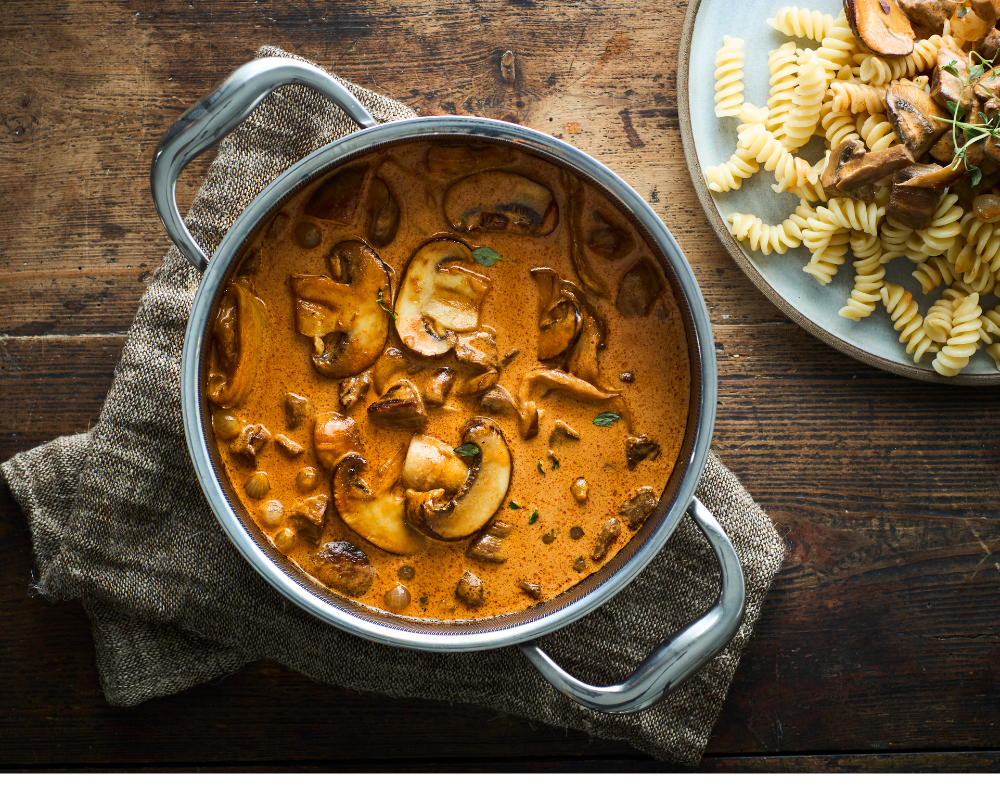 Stroganoff med svampe