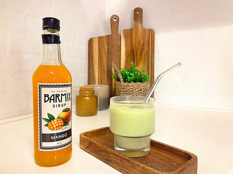 Mango Iced Matcha Latte – Smooth, Exotic, and Sun-Ripened