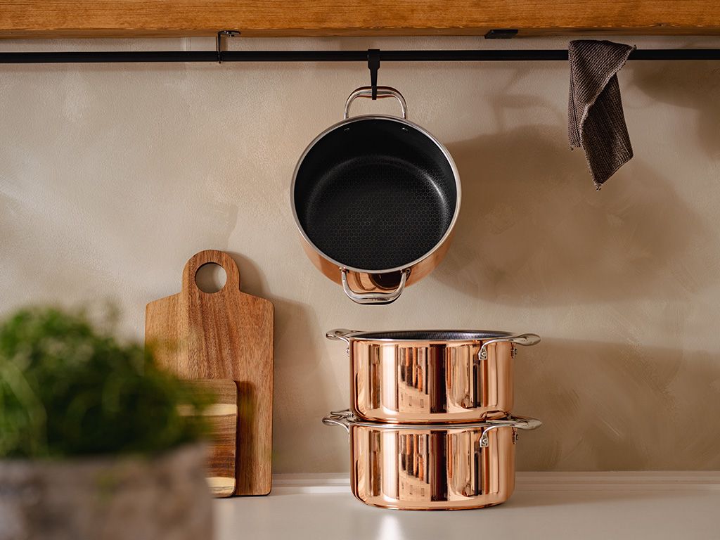 COPPER HYBRID NON-STICK POT 24 CM - 2