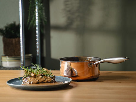 COPPER HYBRID NON-STICK POT SET - 2 PCS - 2