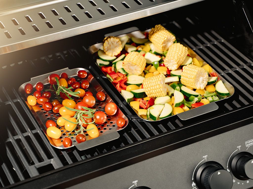 STAINLESS STEEL BBQ TRAY 43×25 CM - 4