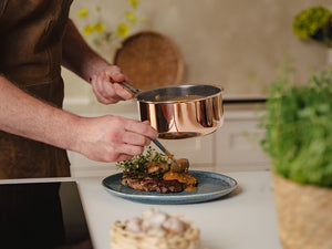 COPPER HYBRID NON-STICK SAUCE POT 18 CM - 6