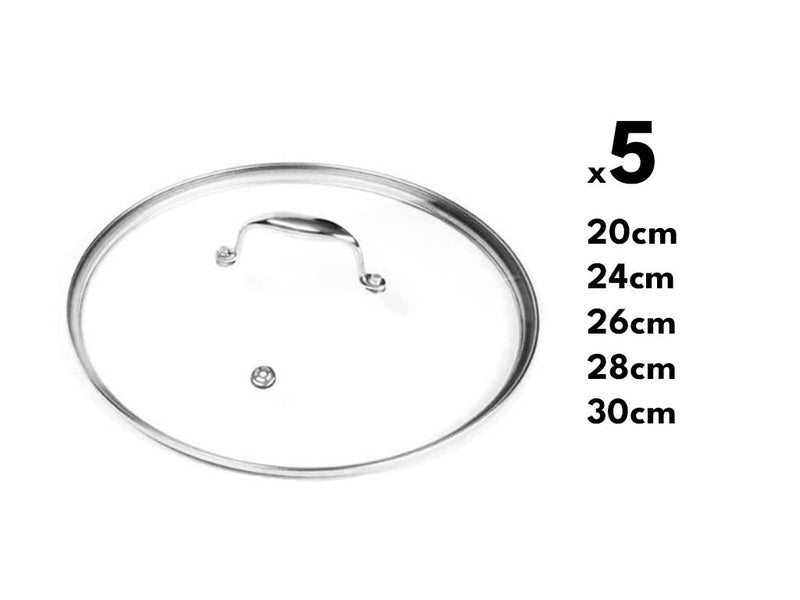 GLASS LID SET 5-PCS