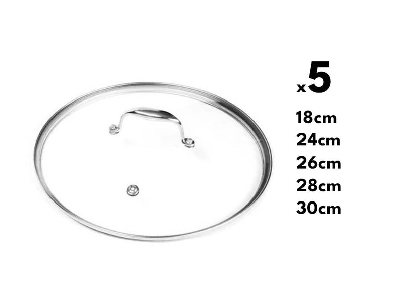 GLASS LID SET 5-PCS