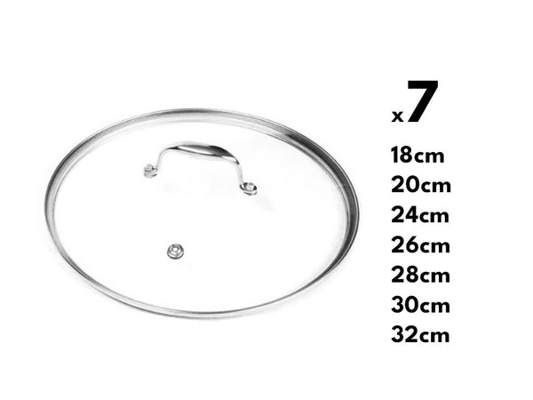 GLASS LID SET 7-PCS