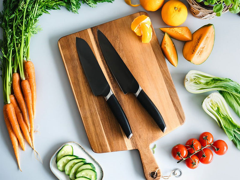 2-PCS CHEF-SANTOKU KNIFE SET