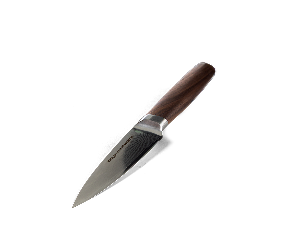 Damascus paring knife 9 cm