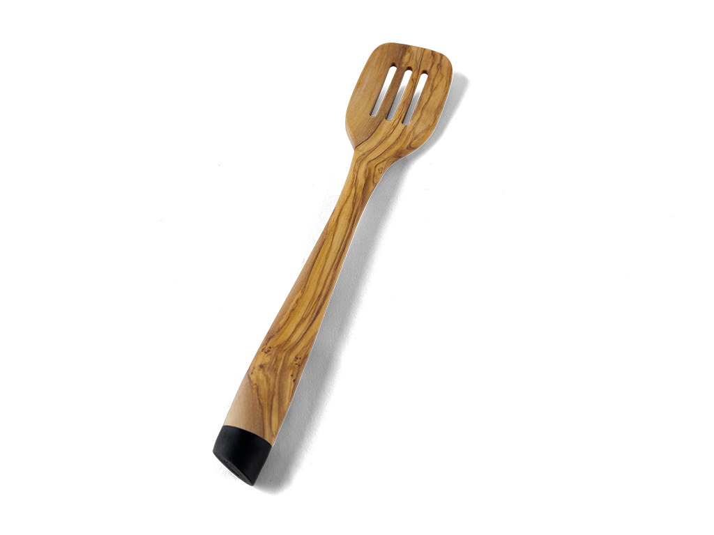 Olive wood slotted turner
