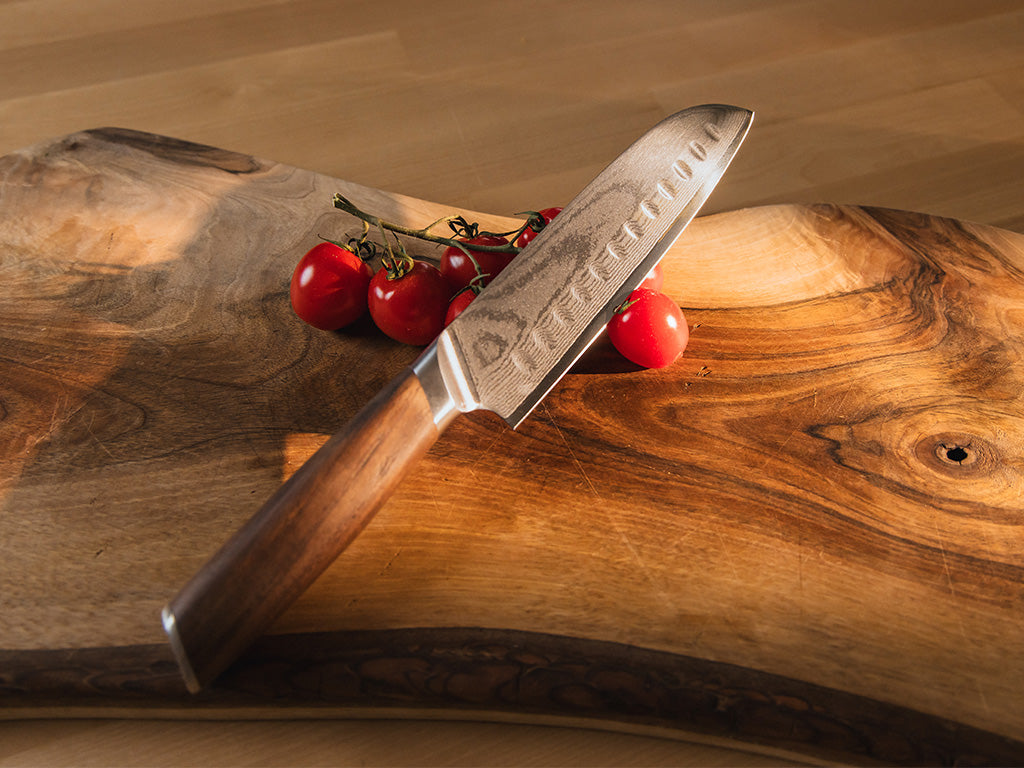 Damascus chef's & santoku knife set