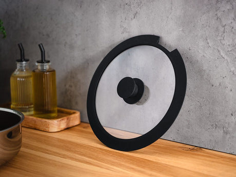 HANDLELESS GLASS LID – 18CM - 2