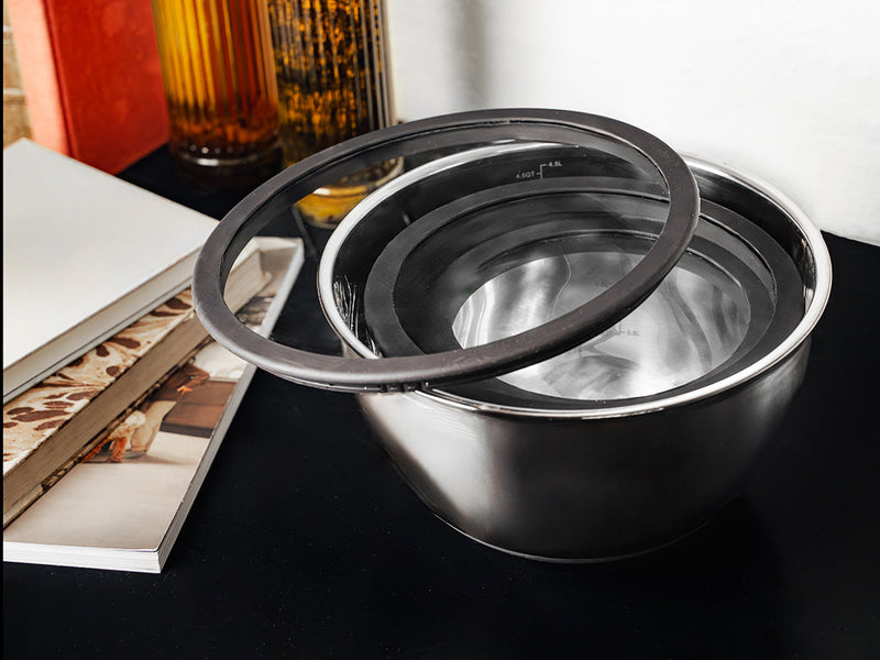 STAINLESS STEEL MIXING BOWL 3PC