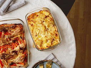 OVENPROOF GLASS DISHES SET - 3