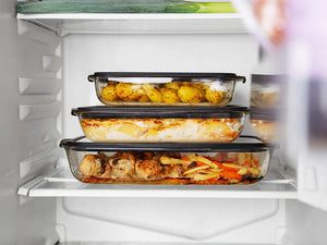 OVENPROOF GLASS DISHES SET - 5