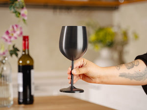 DOUBLE WALL STAINLESS STEEL WINE GLASS - 2