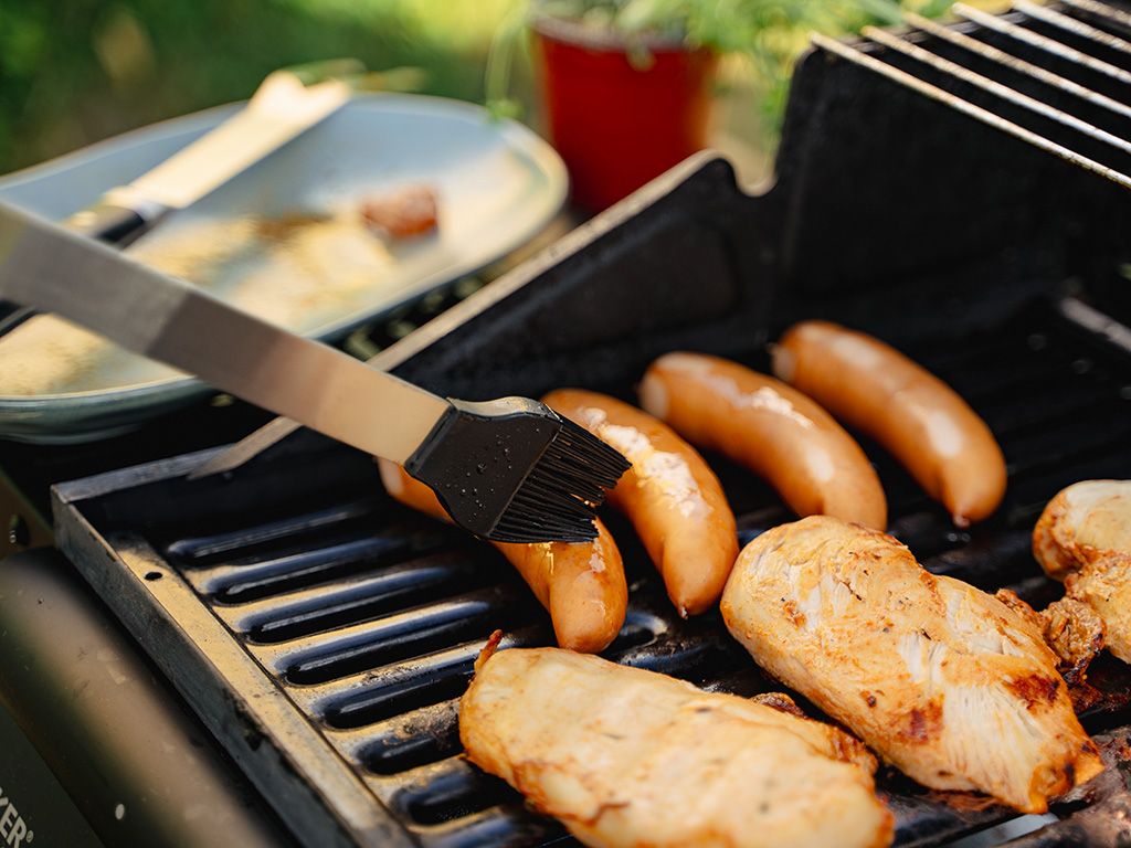 STAINLESS STEEL SILICONE BBQ BRUSH - 4