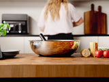 WOK WITH DETACHABLE HANDLE 30CM SET