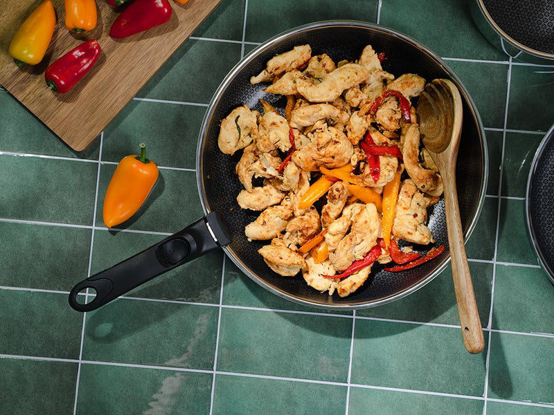FRYING PAN WITH DETACHABLE HANDLE 30CM SET