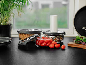 ROUND VACUUM GLASS CONTAINER – 1400ML