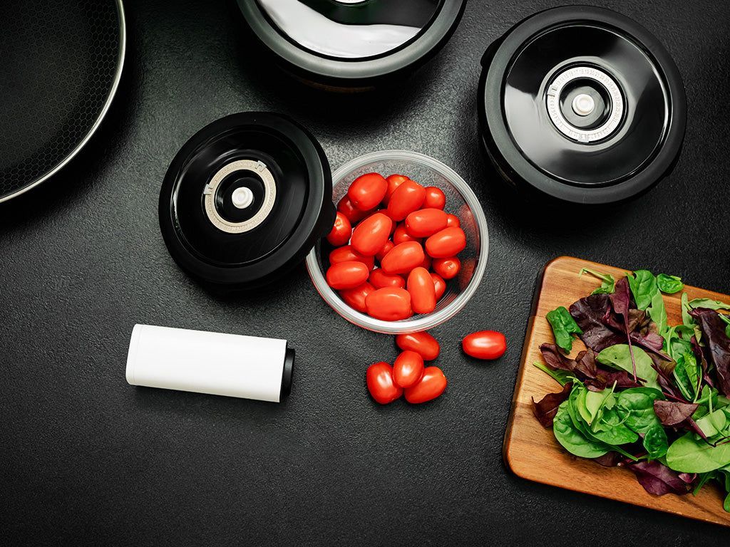 ROUND VACUUM GLASS CONTAINER – 930ML