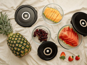 ROUND VACUUM GLASS CONTAINER – 1400ML