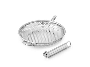 BBQ GRILL PAN WITH DETACHABLE HANDLE 28CM