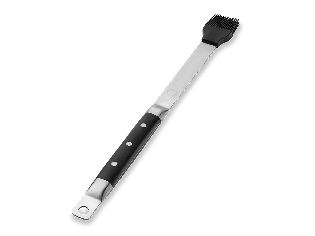 STAINLESS STEEL SILICONE BBQ BRUSH - 1