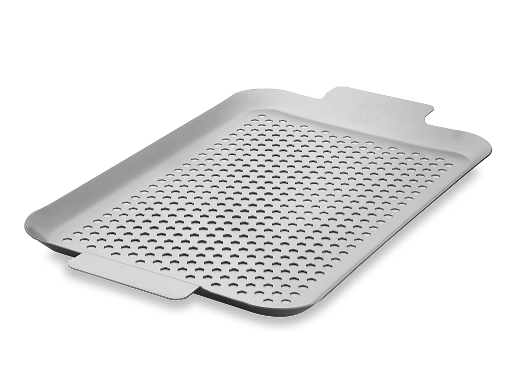 STAINLESS STEEL BBQ TRAY 43×25 CM - 1