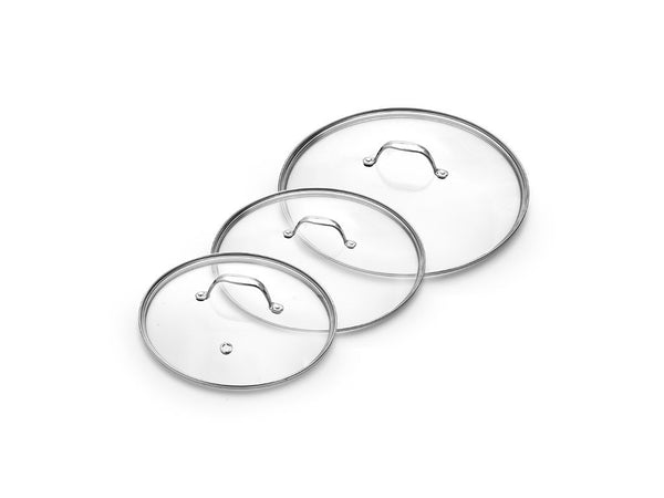 GLASS LID SET 3-PCS