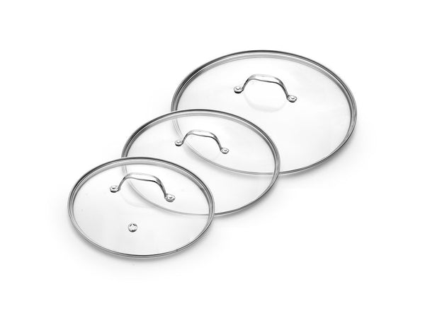 GLASS LID SET 3-PCS