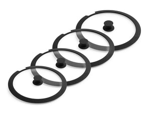 HANDLELESS GLASS LID – 4PC - 1