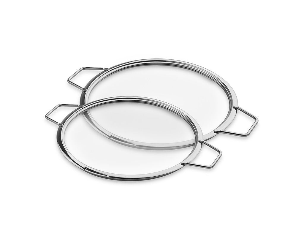 STABELBARE GLASLÅG – 26/ 28 CM – 2 DELE - 1