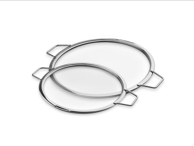 STACKABLE GLASS LIDS – 24/30 CM – 2 PCS - 1