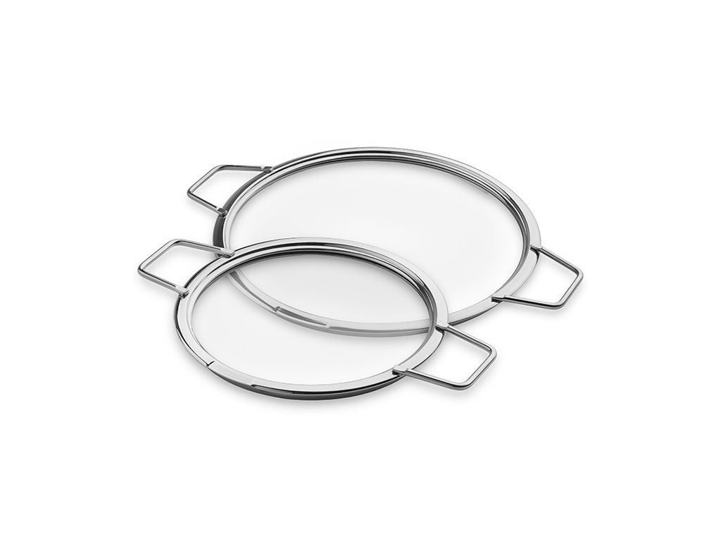 STACKABLE GLASS LIDS – 18/24 CM – 2 PCS - 1
