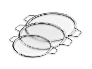 STACKABLE GLASS LIDS – 24/28/32 CM – 3 PCS - 1