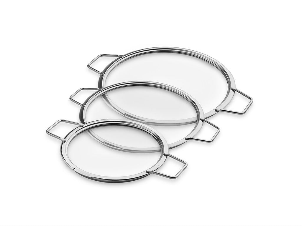 STABELBARE GLASLÅG – 14/ 20/ 24 CM – 3 DELE - 1