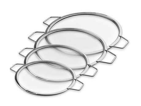 STACKABLE GLASS LIDS – 24/26/28/30 CM – 4 PCS - 1