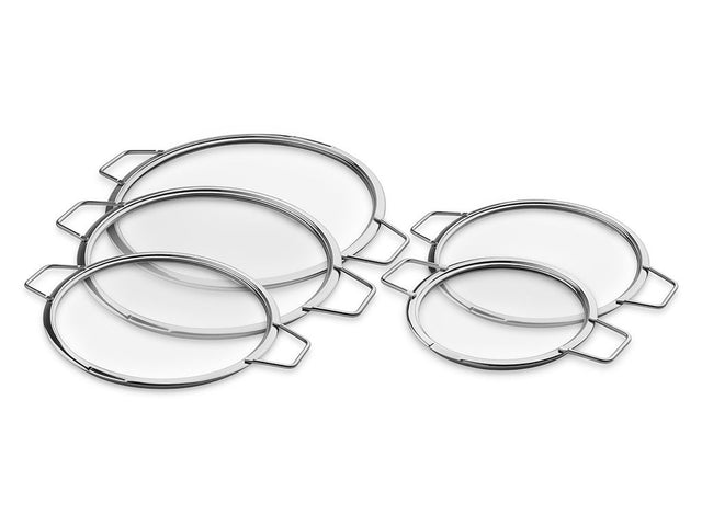 STACKABLE GLASS LIDS – 18/24/26/28/30 CM – 5 PCS - 1
