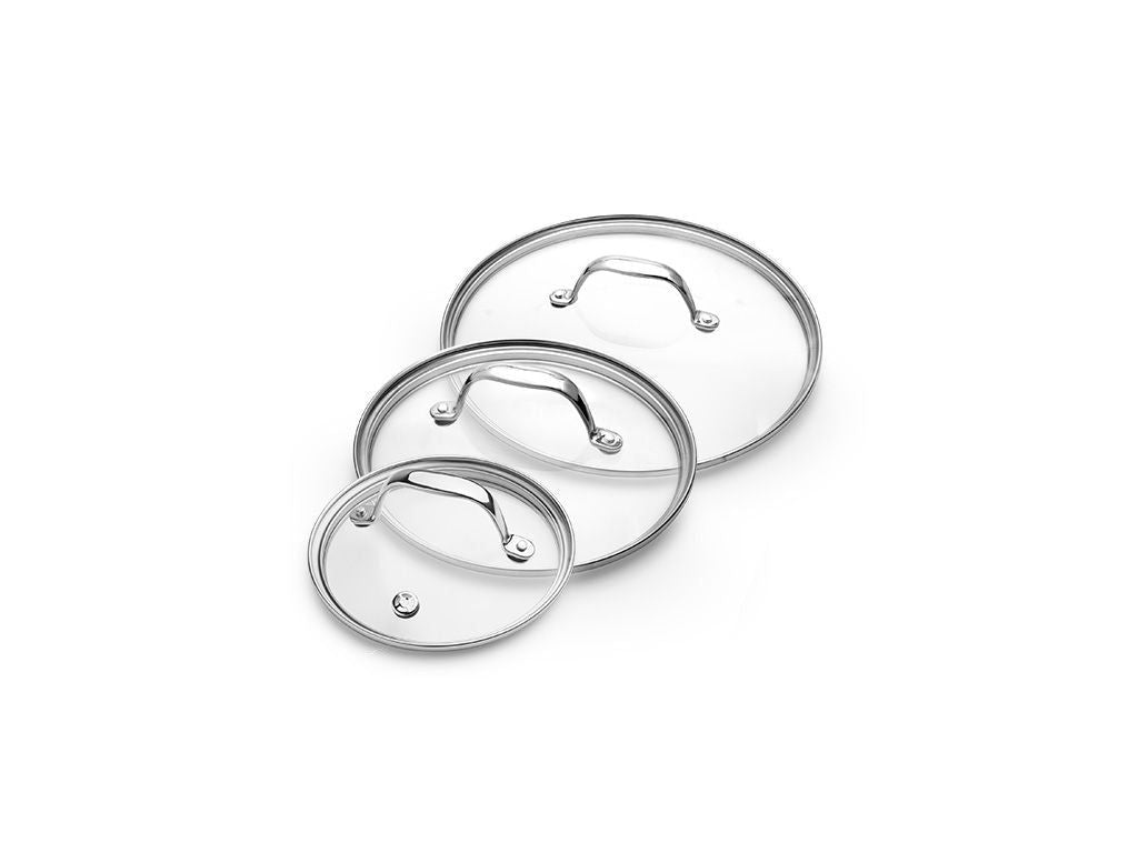 GLASS LID SET 3-PCS