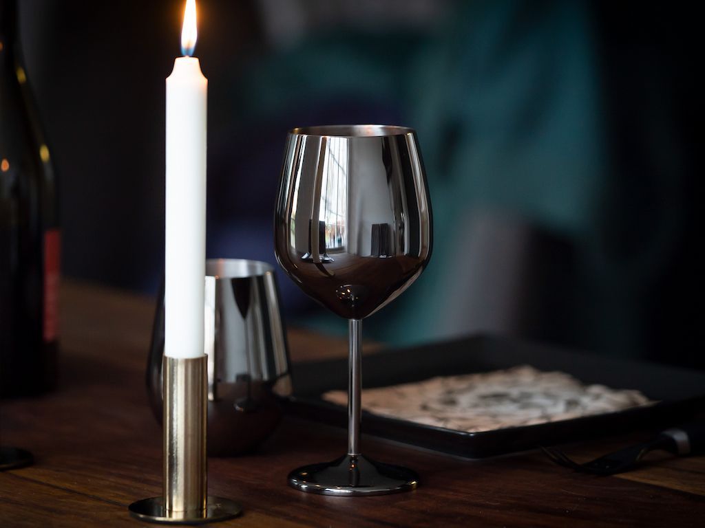 STAINLESS STEEL WINE GLASS - 8