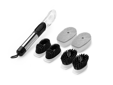 DISH BRUSH WITH SOAP DISPENSER - 1