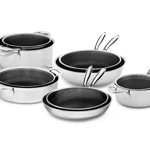  10 Pcs Pots and Pans Sets, Nonstick Cookware Set