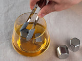 REUSEABLE STEEL ICE CUBES - 4-PC
