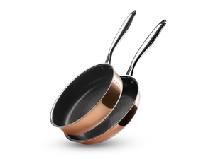 COPPER HYBRID NON-STICK FRYING PAN+SAUTÉ SET - 2 PCS - 1