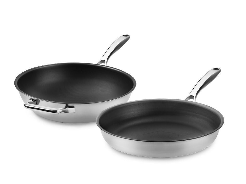 Zero – Naturlig non-stick woksæt – 2 dele (old) - 1