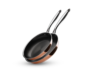 COPPER HYBRID NON-STICK FRYING PAN+SAUTÉ SET - 2 PCS - 1