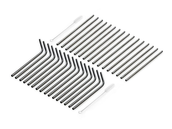 REUSABLE STEEL STRAWS - PARTY BUNDLE