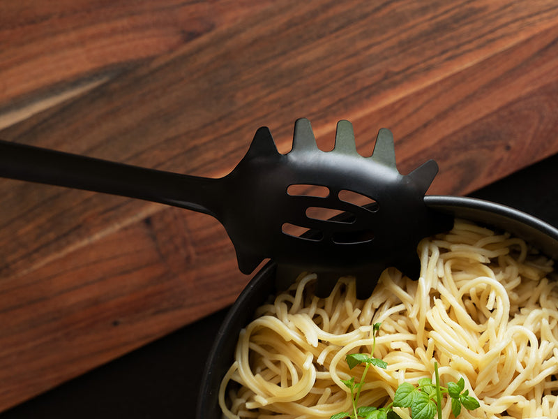 Silicone Pasta Fork, Food Grade Pasta Spoon With Stainless Steel
