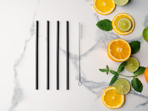 REUSABLE STEEL STRAWS - STRAIGHT
