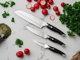 3-PCS SANTOKU-UTILITY-PARING KNIFE SET