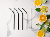 REUSABLE STEEL STRAWS - CURVED